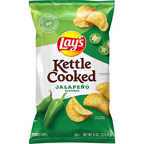 Kettle Cooked Jalapeno Potato Chips, 8 Oz von Lay's