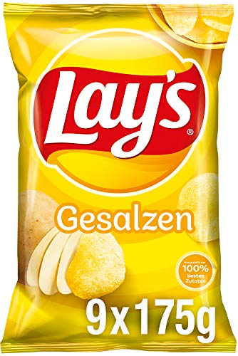 Lay's Gesalzen, 9 x 175 g von Lay's