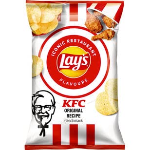 Lay's Iconic Restaurant Flavours Chips KFC Original Chicken Recipe, Doos 9 stuks x 150 g von Lay's