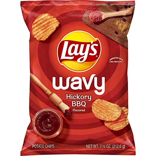 Lay's Wavy Hickory Barbecue Flavored Potato Chips - 7.75oz von Lay's