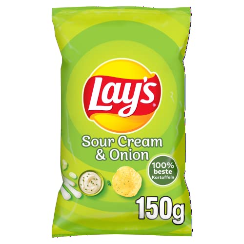 Lays Chips Sour Cream & Onion, 150 g von Lay's