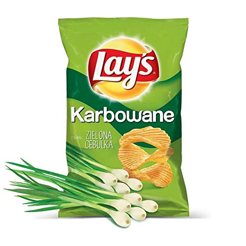 Lays Geriffelt Frühlingszwiebel Zielona Cebulka Karbowane130g von Lay's