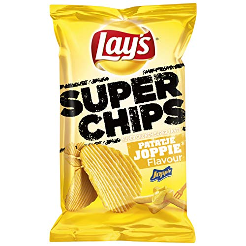 Pommes Frites Joppie Chips | Lay's | Superchips Patatje Joppie | Gesamtgewicht 215 Gramm von Lay's