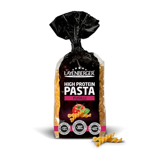 Layenberger High Protein Pasta Fusilli - Eiweiß-Nudeln, 30% Weizen-Protein, Ballaststoffe, vegan Single Pack (1x 250 g) von Layenberger