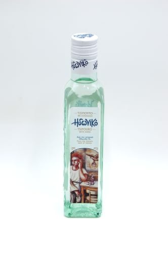 Tsipouro m. Anis Idoniko 0,2l, 43% Vol Erstklassiger Tsipouro aus Griechenland von Lazaridis C.