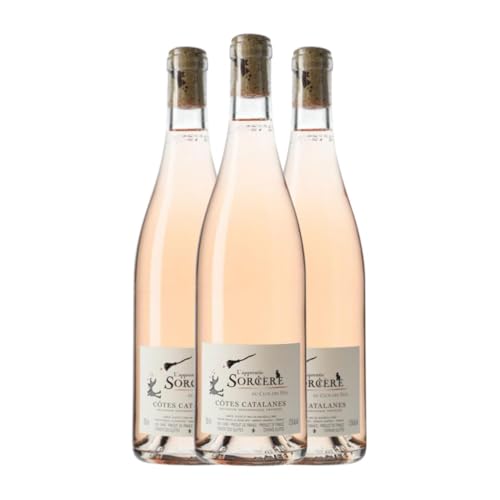 Le Clos des Fées L'Aprenttie Sorcière Rosé Vin de Pays Côtes Catalanes 75 cl Rosé-Wein (Karton mit 3 Flaschen von 75 cl) von Le Clos des Fées