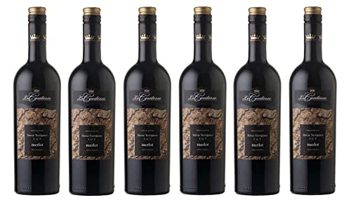 6x 1,0l - 2022er - Le Contesse - Merlot - LITER - Veneto D.O.P. - Italien - Rotwein trocken von Le Contesse