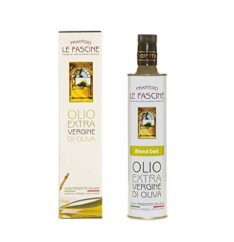 Le Fascine Delicato - DELICATE Pugliese Natives Olivenöl Extra 100% italienische Kälteextraktion 100% Hergestellt aus provenzalischen Ogliarola- und Leccino-Oliven (750 ml Flasche) von Le Fascine