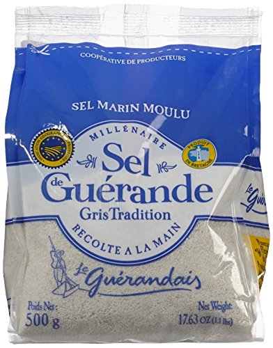 Le Guerandais Feines Meersalz Standbeutel, 3er Pack (3 x 500 g) von Le Guérandais