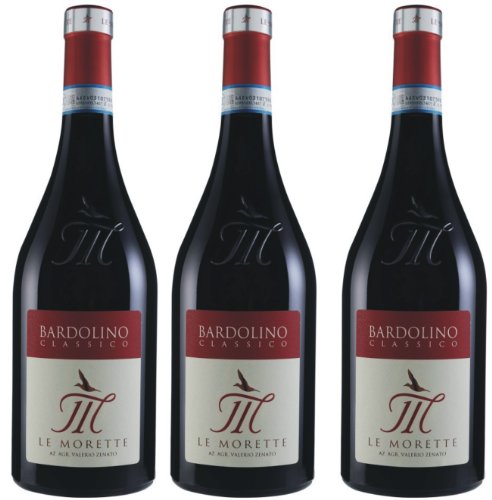 Bardolino Classico Le Morette, Valerio Zenato DOC Rot trocken 0,75 Ltr.3er-Pack von Le Morette