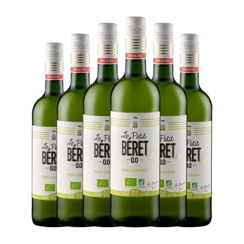 Le Petit Béret Sauvignon Weiß 75 cl Sin Alcohol Weißwein (Karton mit 6 Flaschen von 75 cl) von Le Petit Béret