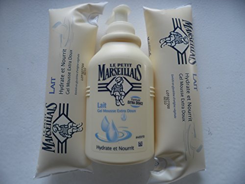 Le Petit Marseillais : 1 Flasche lait Milch zu 300ml + 2 Nachfüllpacks zu je 250ml von Le Petit Marseillais