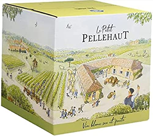 Le Petit Pellehaut Blanc - Halbtrockener Weißwein aus Frankreich – Bag in Box 5,0l von Le Petit Pellehaut