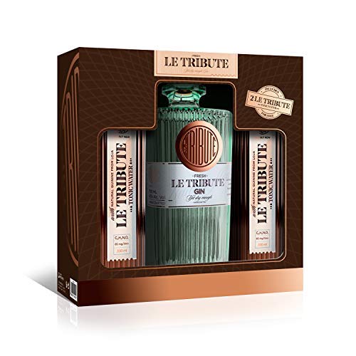 Le Tribute Gin Tonic OnPack Gin 0,7l 43% Vol. + 2x Tonic 0,2l inclusive Pfand Geschenkset von LeTribute