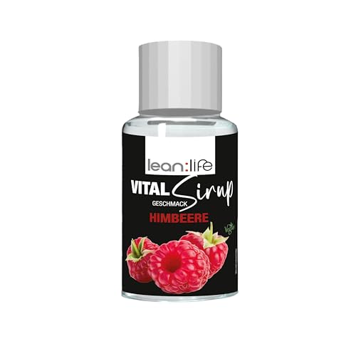 Lean:Life – Vital Sirup 100 ml - Himbeere Sirup - Getränkesirup zuckerfrei – mit Vitamin B12, B6, C, L Carnitin und Biotin von Lean:Life