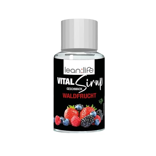 Lean:Life – Vital Sirup 100 ml - Waldfrucht Sirup - Getränkesirup zuckerfrei – mit Vitamin B12, B6, C, L Carnitin und Biotin von Lean:Life