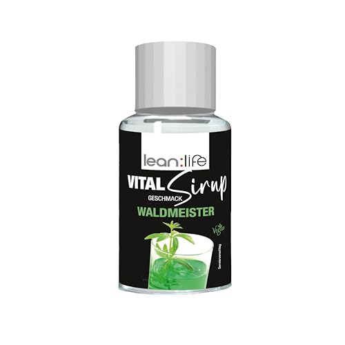 Lean:Life – Vital Sirup 100 ml - Waldmeister Sirup - Getränkesirup zuckerfrei – mit Vitamin B12, B6, C, L Carnitin und Biotin von Lean:Life