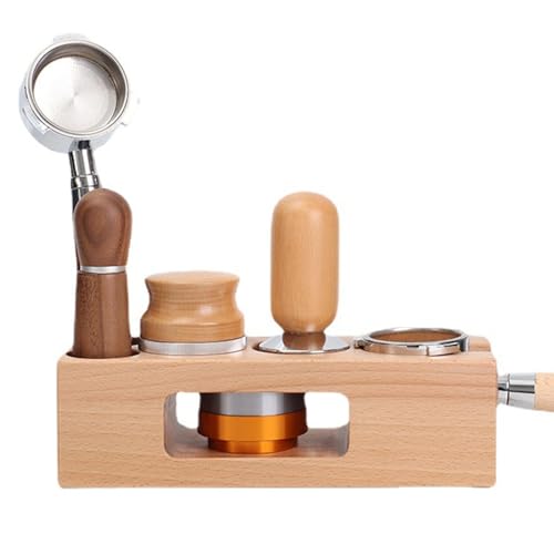 Espresso-Tamperstation – Kaffee-Tamper-Halter, Organizer für Espresso-Tampermatten | Espresso-Tamperstation, Kaffee-Tamperstation aus natürlichem amerikanischem Walnussholz, Basishalter, Ständer, Tamp von LearnLyrics