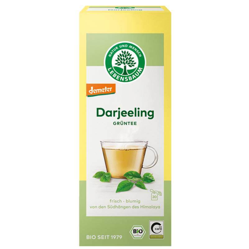 Bio Darjeeling Grüntee, 20 Teebeutel von Lebensbaum