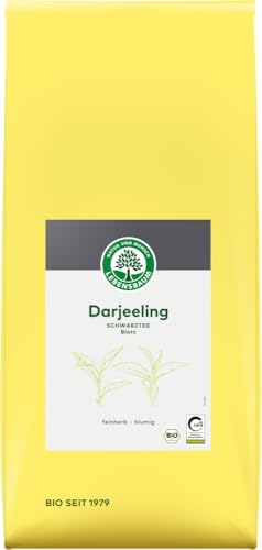 LEBENSBAUM Bio Darjeeling Schwarztee, Blatt, Bio Tee, feinherb und blumig im Geschmack, 100% natürlicher Geschmack, Vorratspackung 1 kg von Lebensbaum