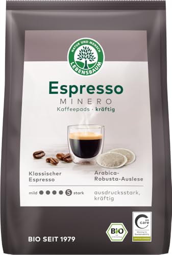 Espresso Minero Kaffeepads kräftig von Lebensbaum