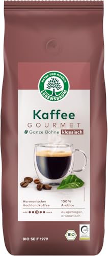 Kaffee Gourmet, klassisch, ganze Bohne 18 x 1000 gr von Lebensbaum