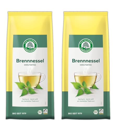 Lebensbaum 2 x Brennessel Tee, Bio Kräutertee mit Brennnessel lose, fein-herb, 100% Bio, 2 x 50 g von Lebensbaum