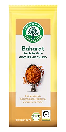 Lebensbaum Baharat, Bio-Gewürzmischung mit fruchtiger Schärfe und warmer Würze, Ideal für die arabische Küche, 40g von Lebensbaum