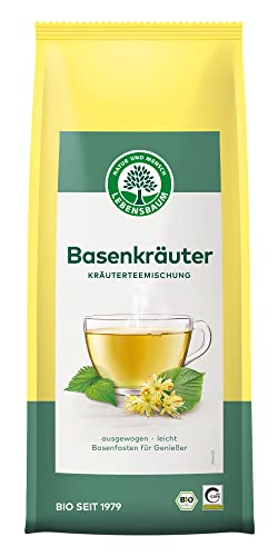 Lebensbaum Basenkräuter, Kräutertee mit abgestimmten Wildkräutern, ideal zum Basenfasten, 100% Bio, 60g, Kräuterteemischung von Lebensbaum