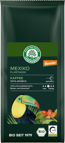 Mexiko Plantagen Kaffee, gemahlen 6 x 250 gr von Lebensbaum