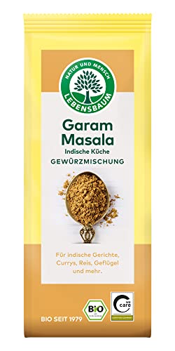 Lebensbaum Garam Masala, Bio-Gewürz zum Würzen von Currys, Reis und Geflügel mit würzig-warmer und angenehm pfeffriger Note, 40 g von Lebensbaum