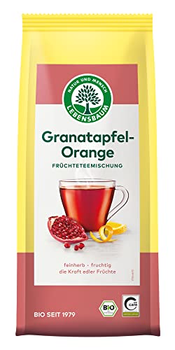 Lebensbaum Granatapfel-Orange, Früchtetee mit feinherb-fruchtigem Geschmack, lose, 100% Bio, Früchteteemischung, 75g von Lebensbaum