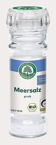 Lebensbaum Meersalz,Bio-Salzmischung aus mediterranen Salzgärten, Salz im Keramikmahlwerk, grob, 100g von Lebensbaum