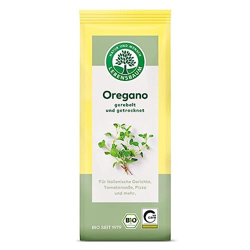 Lebensbaum Oregano, Bio-Gewürz für italienische Gerichte, würzig-herber Geschmack, gerebelt und getrocknet,15 g von Lebensbaum