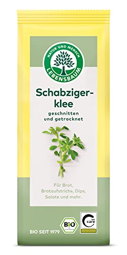 Lebensbaum Schabzigerklee, Bio-Gewürz für Brot, Dips und Salate mit milder Würze, geschnitten und getrocknet, 20 g von Lebensbaum