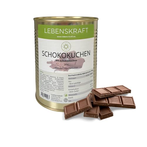 Lebenskraft feinster Schokoladenkuchen mit Kokosnussfett in der Dose, extrem lange Haltbarkeit, für Anlässe aller Art | Gold wert in schwierigen Zeiten von Lebenskraft