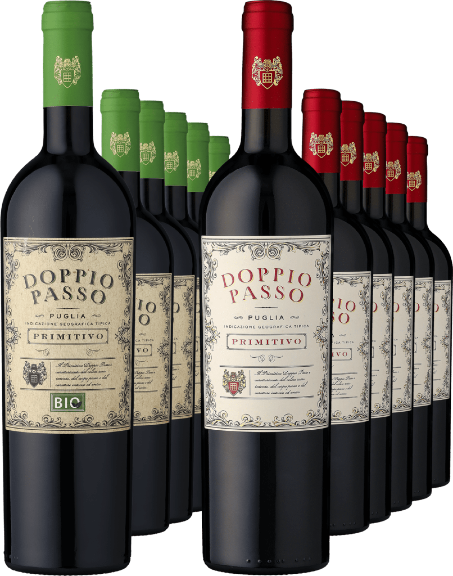 12er-PAKET »Gemischtes Doppel: Doppio Passo Primitivo Rosso«