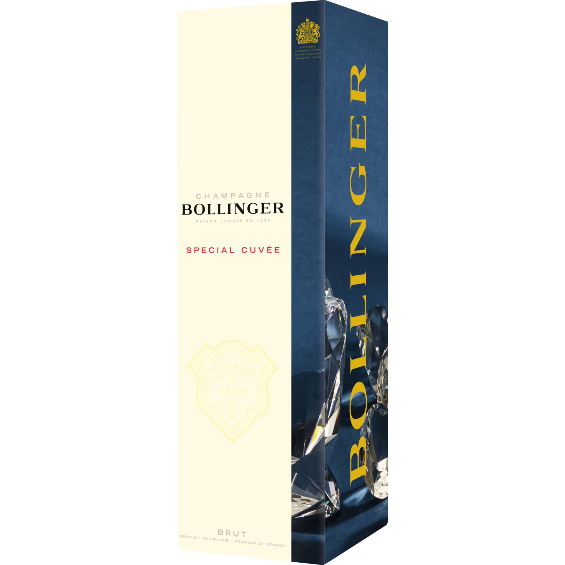 1er Gepa f. Champagne Bollinger Spezial Cuvée, Maße: 95 x 95 x 315 mm, Verpackungen