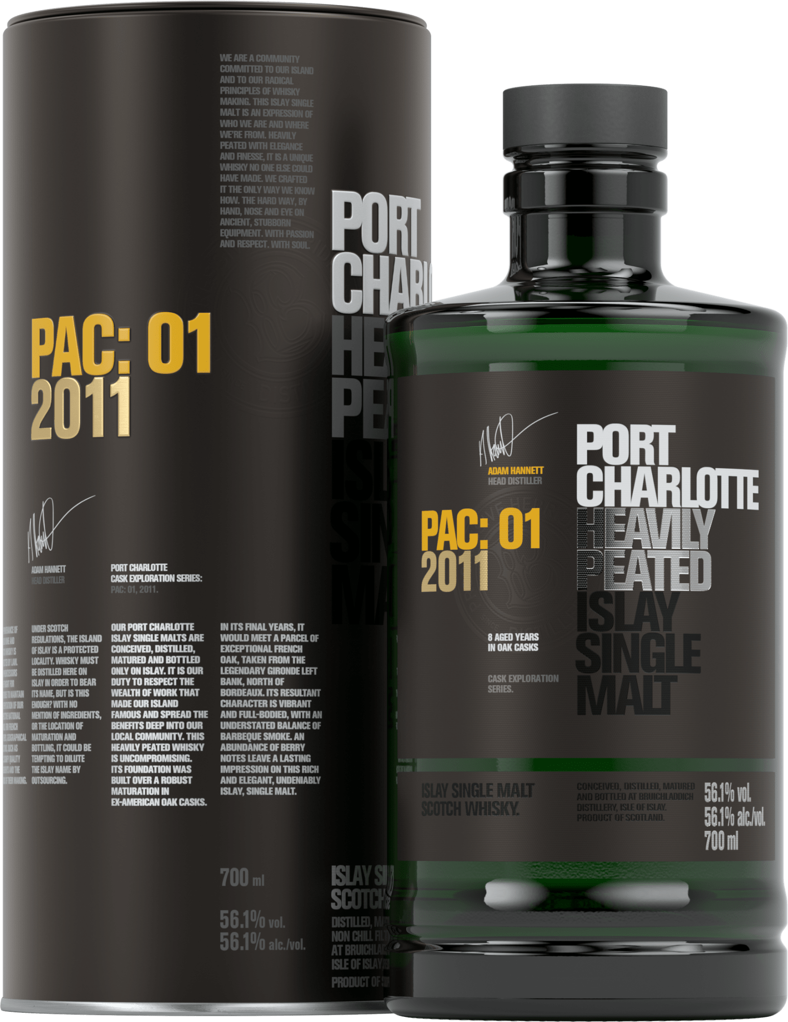 2011 Port Charlotte »PAC:01« Islay Single Malt Scotch Whisky