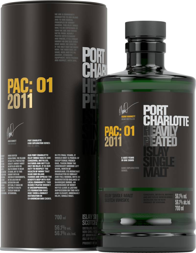 2011 Port Charlotte »PAC:01« Islay Single Malt Scotch Whisky