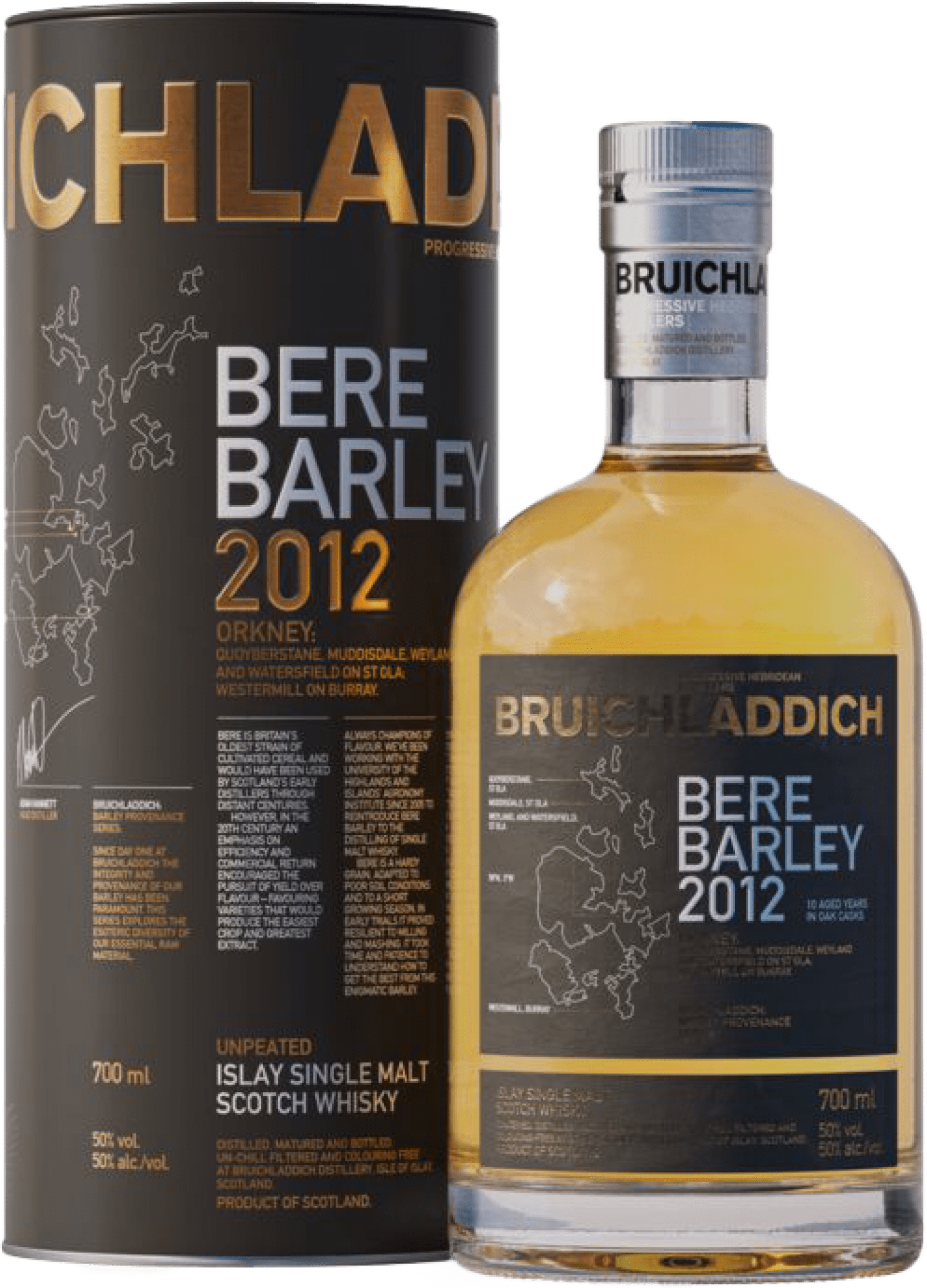 2012 Bruichladdich Bere Barley Single Malt Scotch Whisky