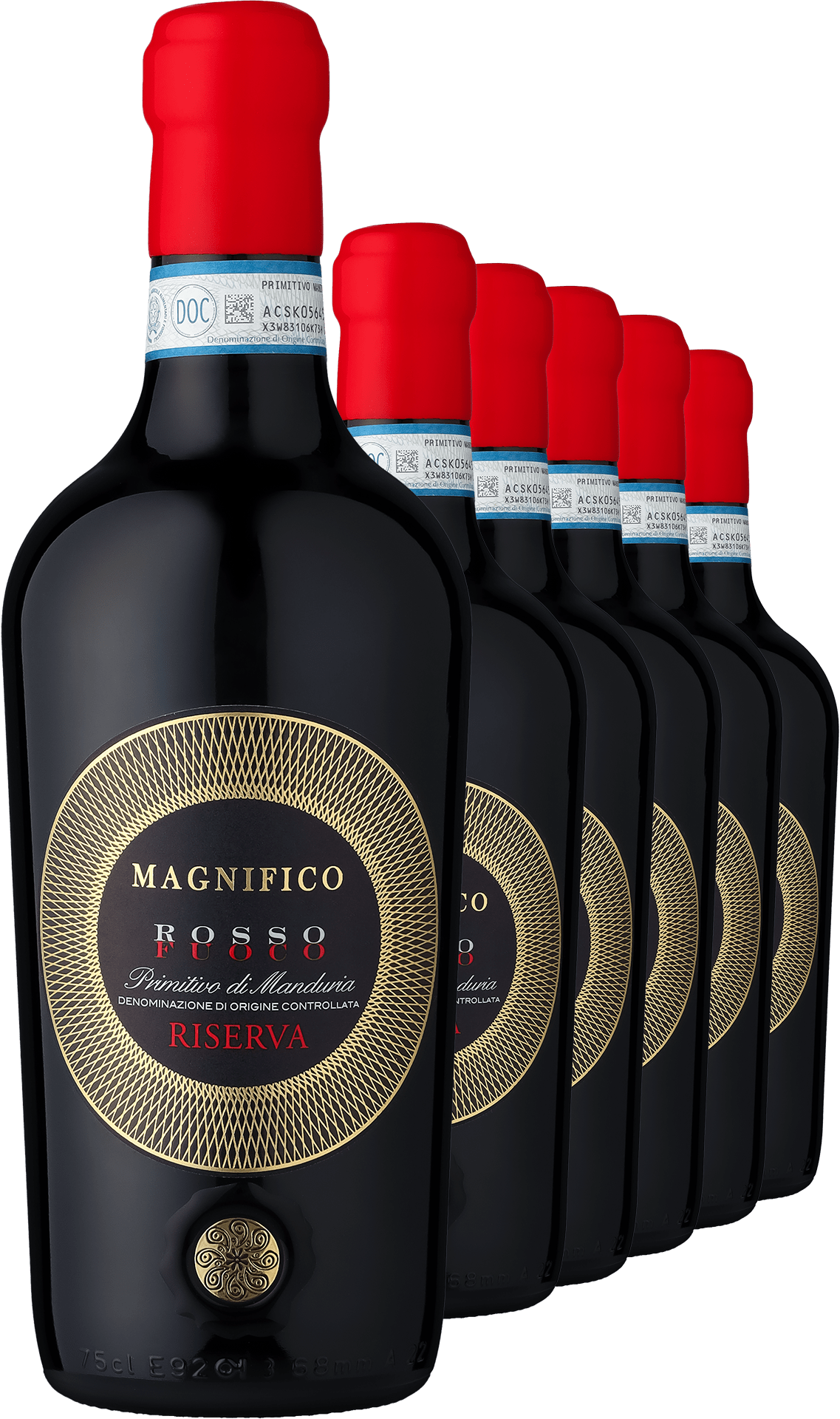 2018 Magnifico Fuoco Primitivo di Manduria Riserva im 6er-Vorratspaket