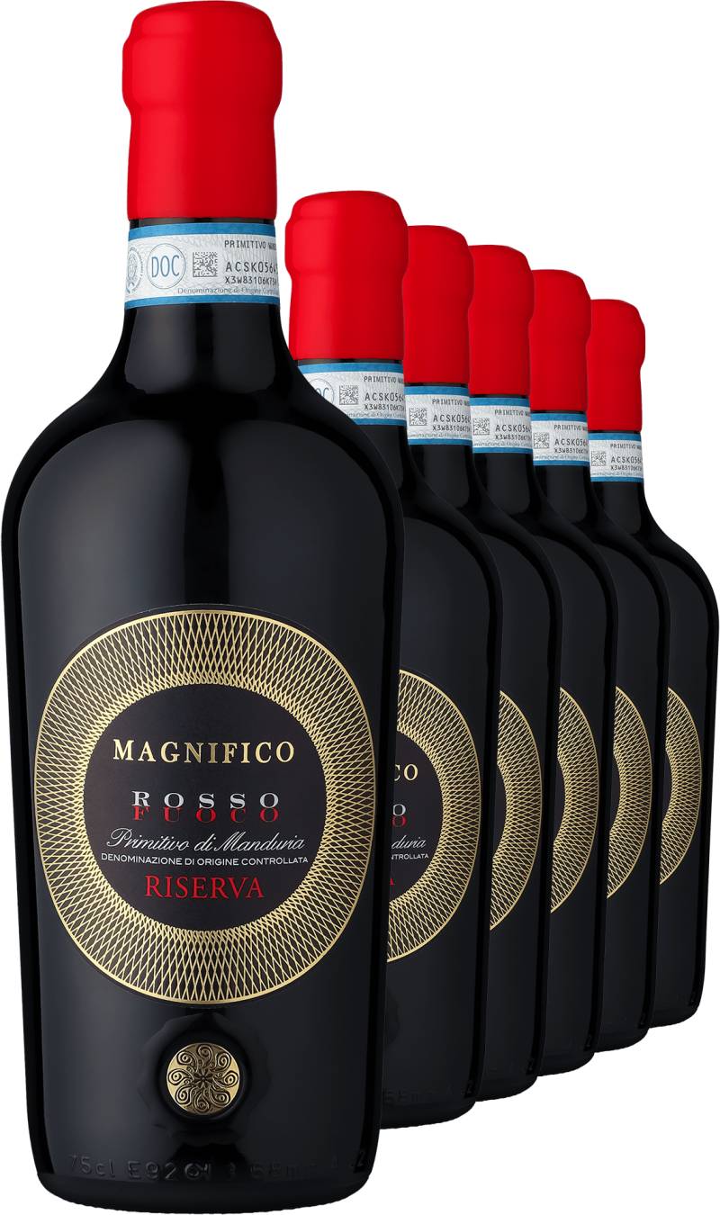 2018 Magnifico Fuoco Primitivo di Manduria Riserva im 6er-Vorratspaket