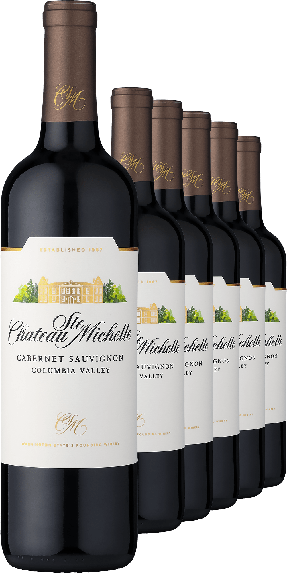 2019 Chateau Ste. Michelle Columbia Valley Cabernet Sauvignon im 6er-Vorratspaket