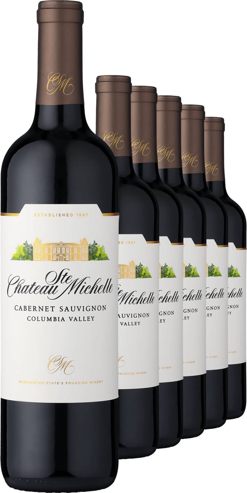 2019 Chateau Ste. Michelle Columbia Valley Cabernet Sauvignon im 6er-Vorratspaket