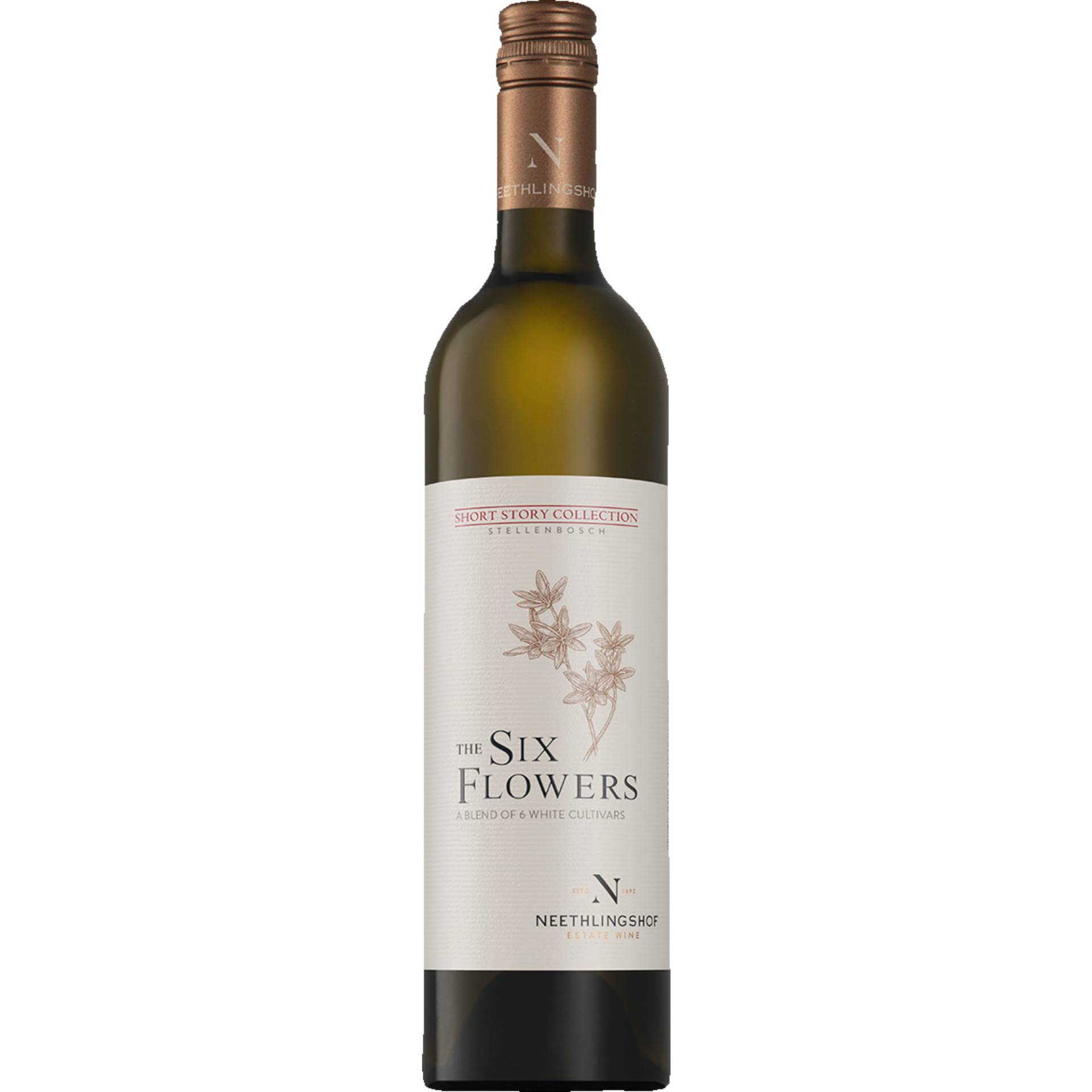 Neethlingshof The Six Flowers, Stellenbosch WO, Western Cape, 2019, Weißwein von Schlumberger Vertriebs GmbH, Buschstr. 20, D-53340 Meckenheim