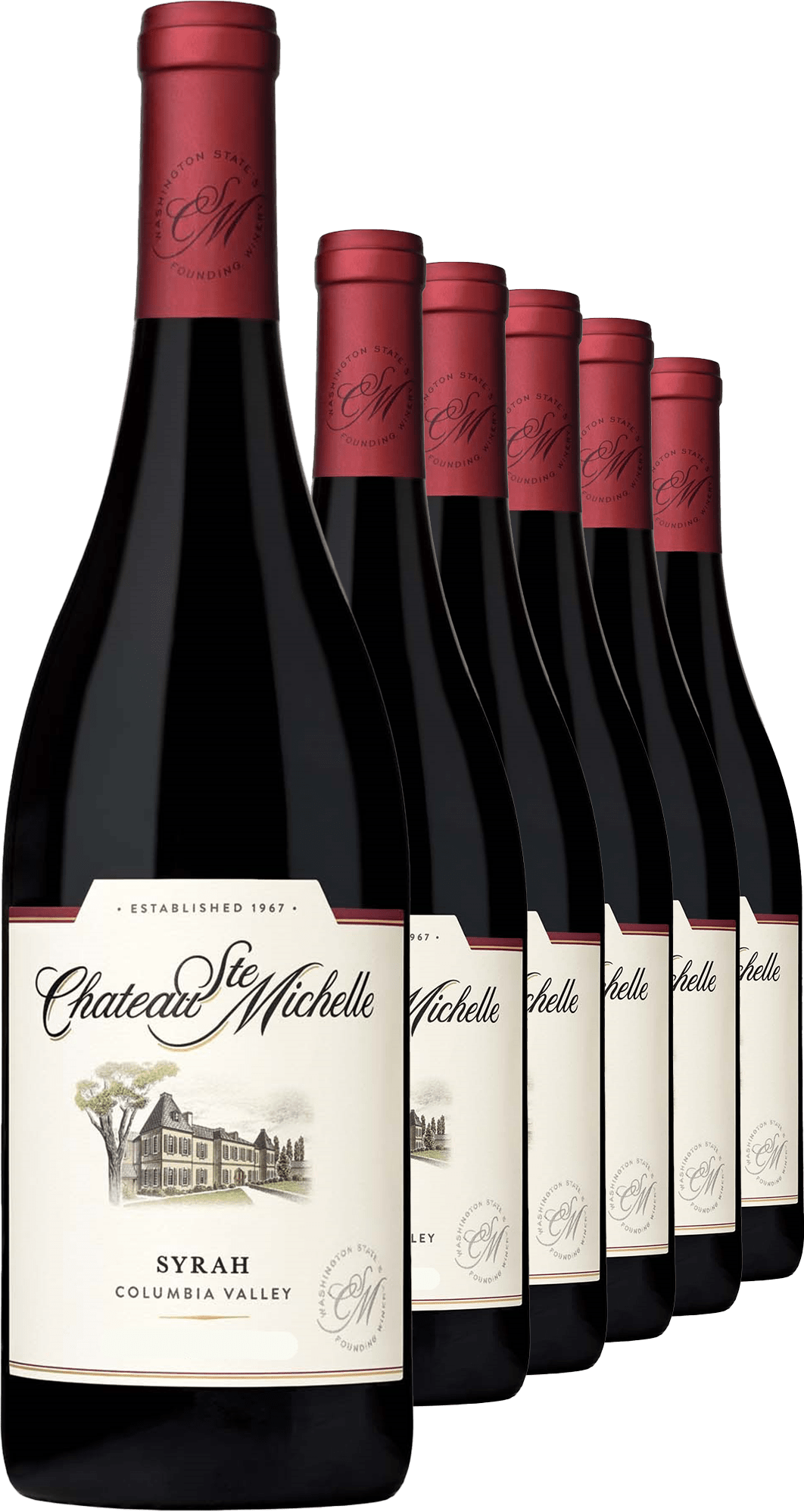 2020 Chateau Ste. Michelle Columbia Valley Syrah im 6er-Vorratspaket