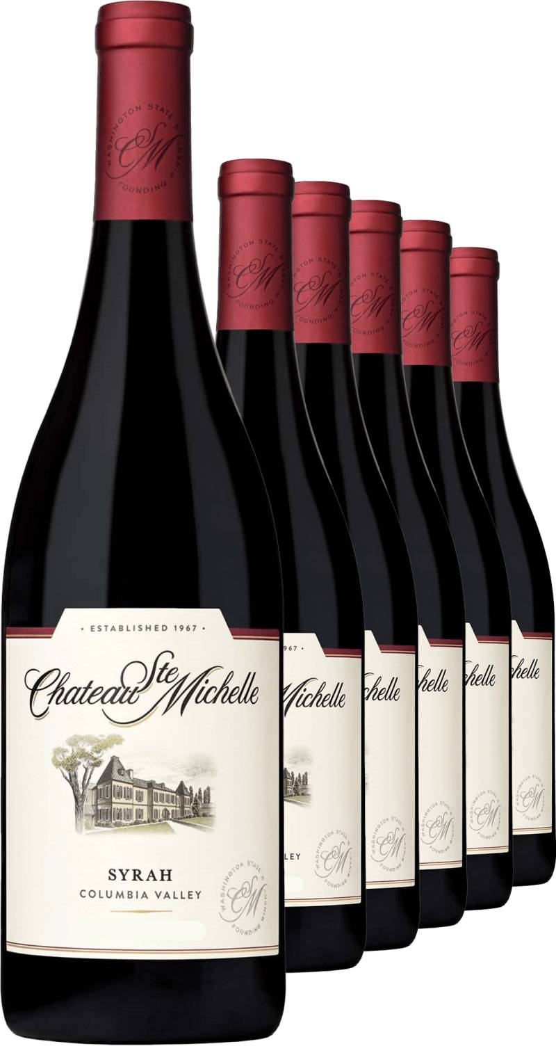 2020 Chateau Ste. Michelle Columbia Valley Syrah im 6er-Vorratspaket