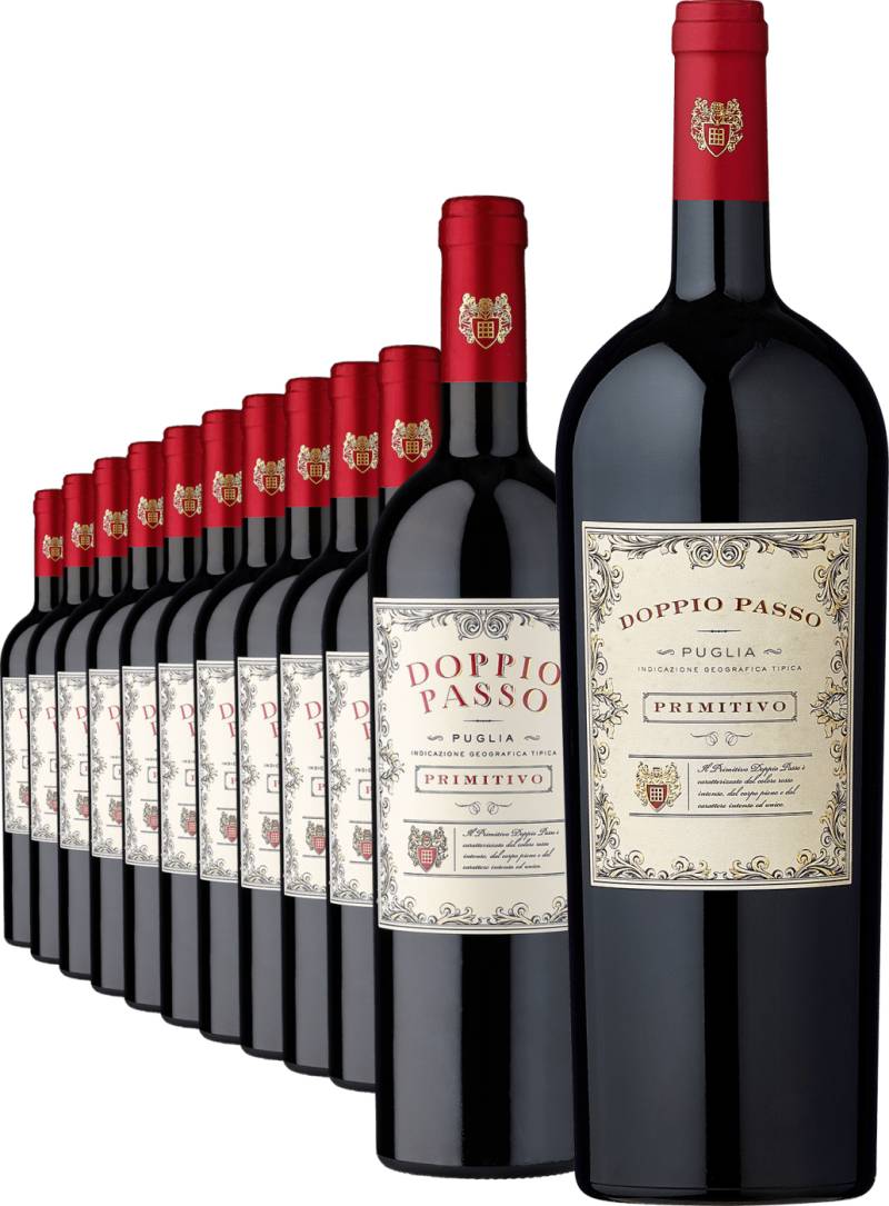 2023 Doppio Passo Primitivo im 11er-Vorratspaket inkl. 2021 Magnumflasche