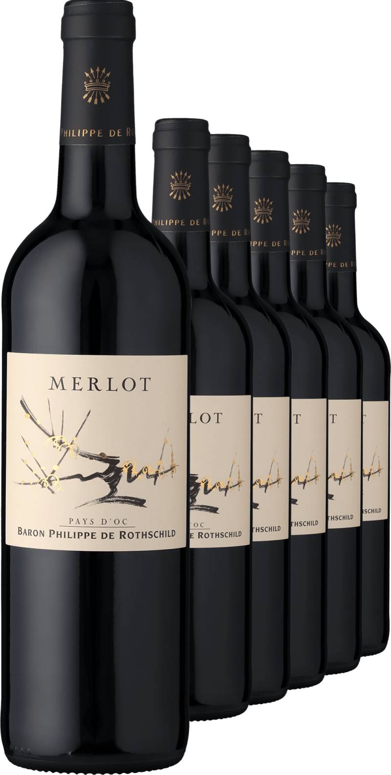 2023 Baron Philippe de Rothschild Merlot im 6er-Vorratspaket